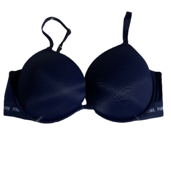 PINK Victoria's Secret Other - Victoria’s Secret PINK Super Push Up Bra Navy